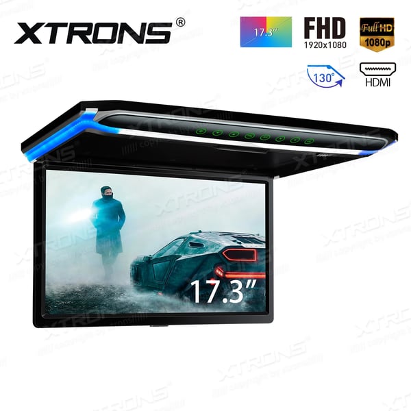 Auton katto-monitori, Full HD -resoluutio, useita liitettävyysvaihtoehtoja,CM173HDS