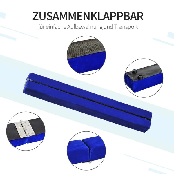 Balansbom, Inomhus- och Utomhusbruk, Fällbar Design,Blå