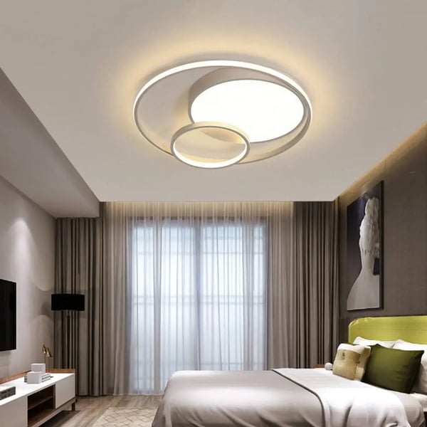 Taklampa, dimbar, modern design,VIT