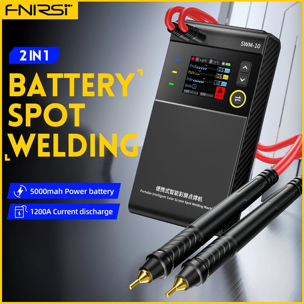 Bærbar Punktsvejser, 5000mAh Batteri, Højopløselig LCD Skærm,SWM-10