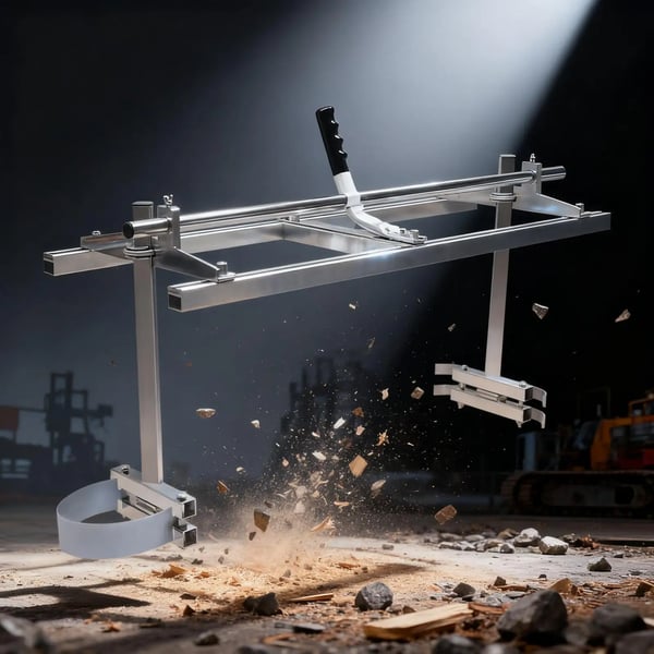 Bærbar kædesavsmølle, aluminiumskonstruktion, maksimal åbning bredde 31,5 tommer, anvendelig kædesav bar længde 14-36 tommer