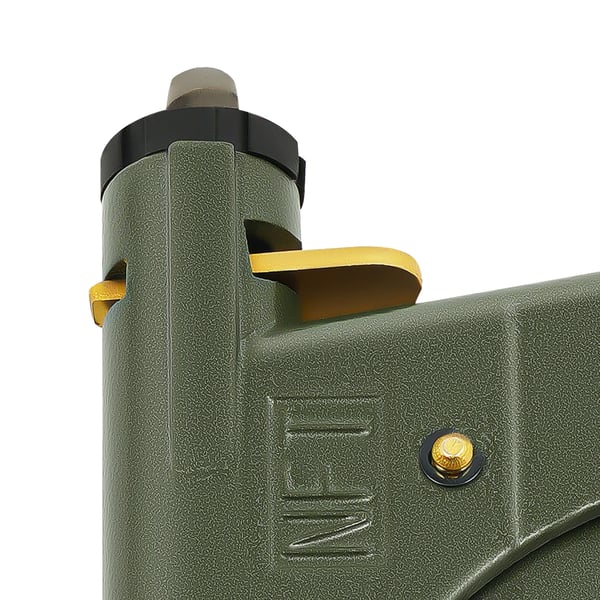 Dækreparationspistol, Lille svampehoved størrelse 22*7mm, Stort svampehoved størrelse 24*8mm, Pistol længde 24cm, Aftrækker længde 10cm