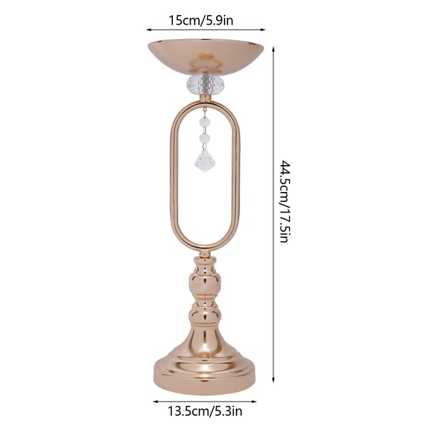 Dekorativ Vase, Elegant Design, Letvægts Konstruktion,Guld