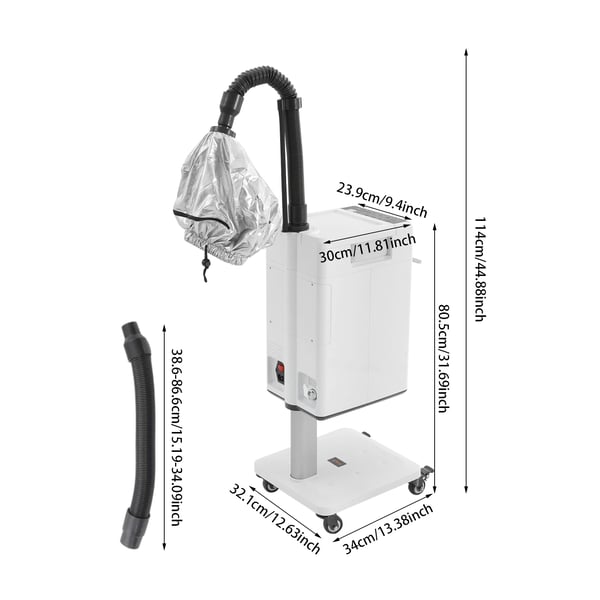 Nano Hår Dampmaskine, Justerbar Temperatur, Flere Tilstande,HVID
