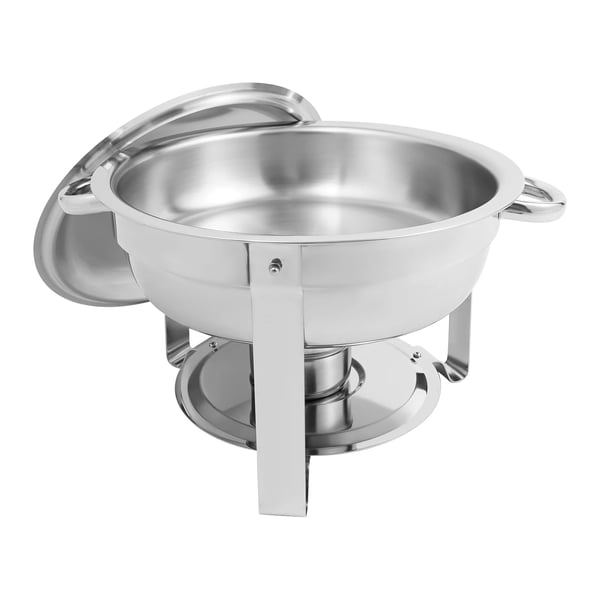 Chafing Dish Sæt, Rustfrit Stål, Varm Mad Serveringsløsning,Sølv