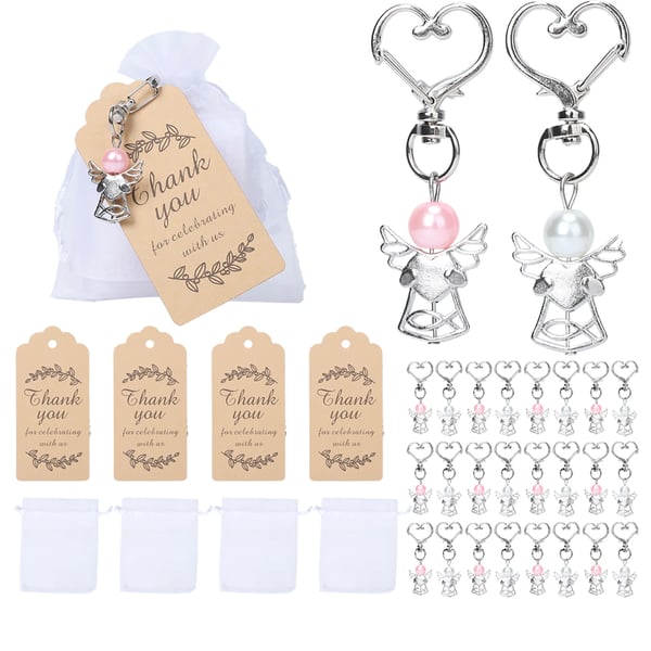 Vagthund Pendanter, Elegante Gaver, Alsidige til Fejringer,20PCS, Rosa og Hvid
