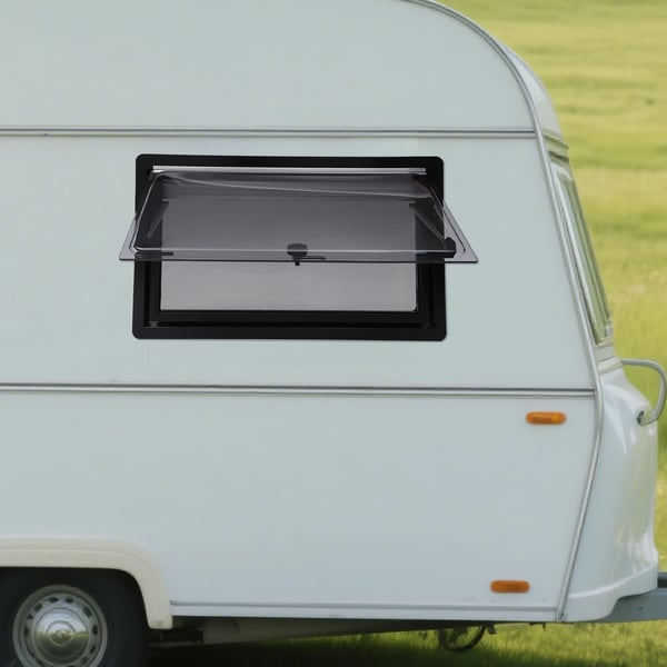 Campingvognsvindue, Ventilation, Nødudgang,sort