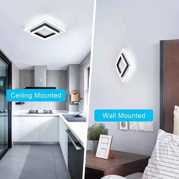 LED Taklampa, Modern Design, Enkel Installation,VIT
