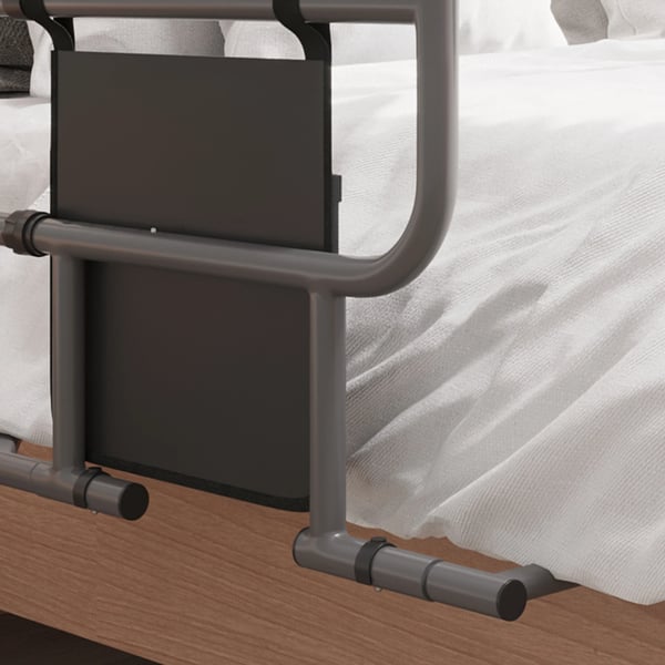 Senggelænder, Robust Støtte, Pladsbesparende Design,Grå