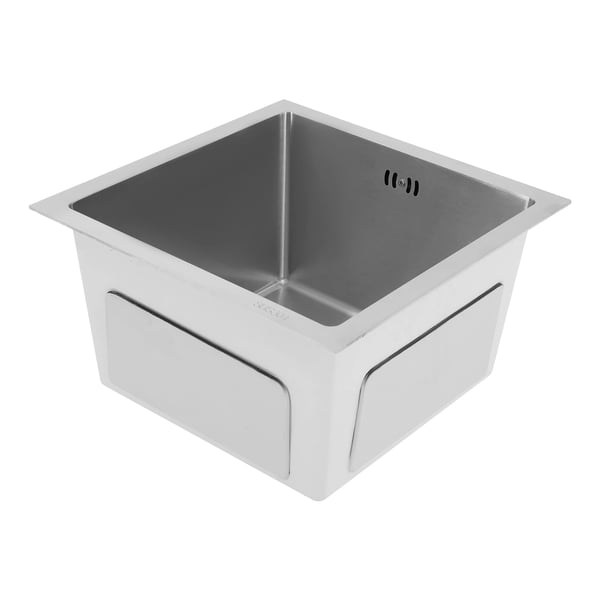 Køkkenvask, Rustfrit Stål, Enkelt Skål Design,Sølv