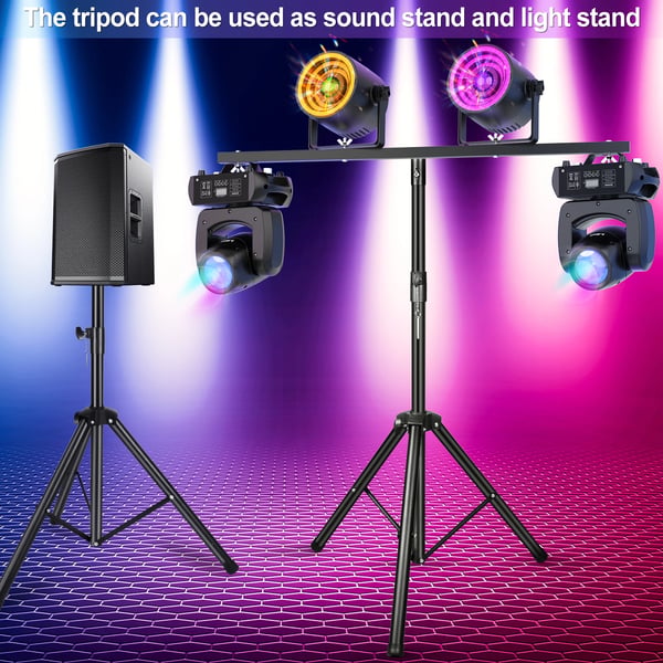 LED Par Lygter Stativ, Justerbart Tripod, Robust Jernkonstruktion, Universel Kompatibilitet