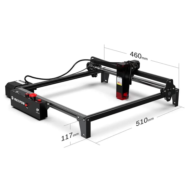 Lasergravering Maskine, Høj-Præcision, Sikkerhedsfunktioner,Mecpow X3 Pro 10W, EU