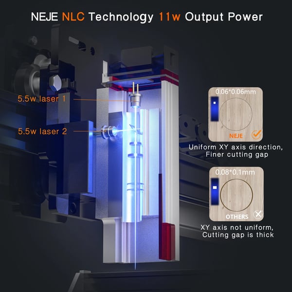 Laserkaiverrinmoduuli, 11W Teho, 450nm Aaltopituus,E40 Moduuli
