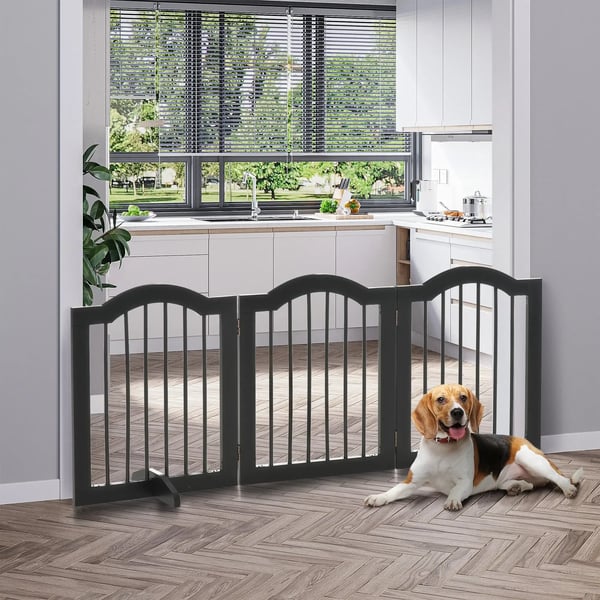 Hundebarriere, Justerbart Design, Robust Støtte,sort