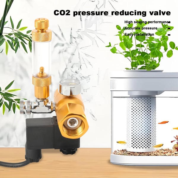 CO2 Regulator, Højkvalitets metal og plastik, Kompakt design, Egnet til Sodastream flasker, Præcisionskontrol af CO2 strøm