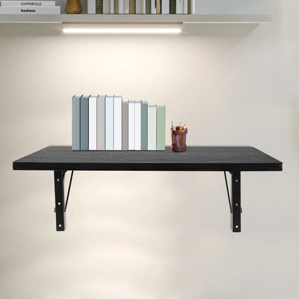Værktøjsbord, Væghængt, Pladsbesparende Design,sort