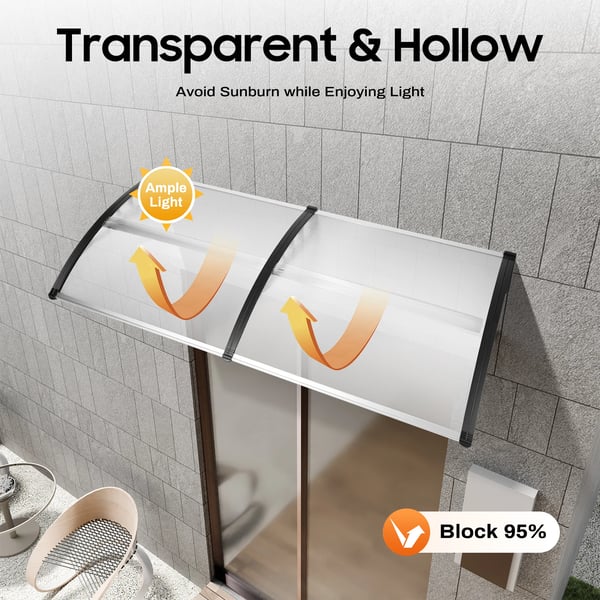 Dörröverhäng, UV-skyddsnivå 95%, Lätt och hållbar design,VIT