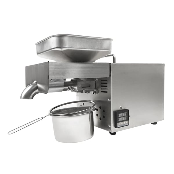 Oliepresser, 1500W Effekt, Digital Temperaturkontrol,Sølv