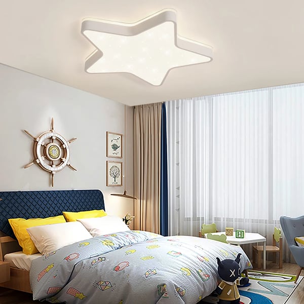 Loftlampe, Dæmpbar, Fjernbetjening,HVID