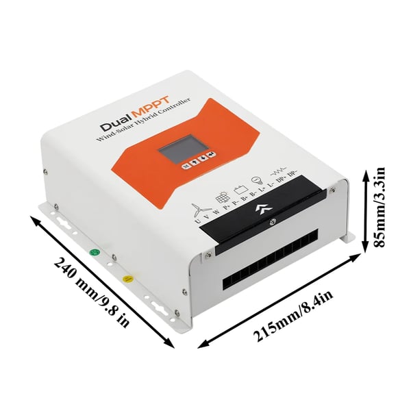 MPPT Hybrid Controller, Energian optimointi, Monijänniteyhteensopivuus,6000W Tuuli, 12V 24V 48V Auto, Ulkoista Tuuli-Aurinko Hybrid, 3000W Aurinko