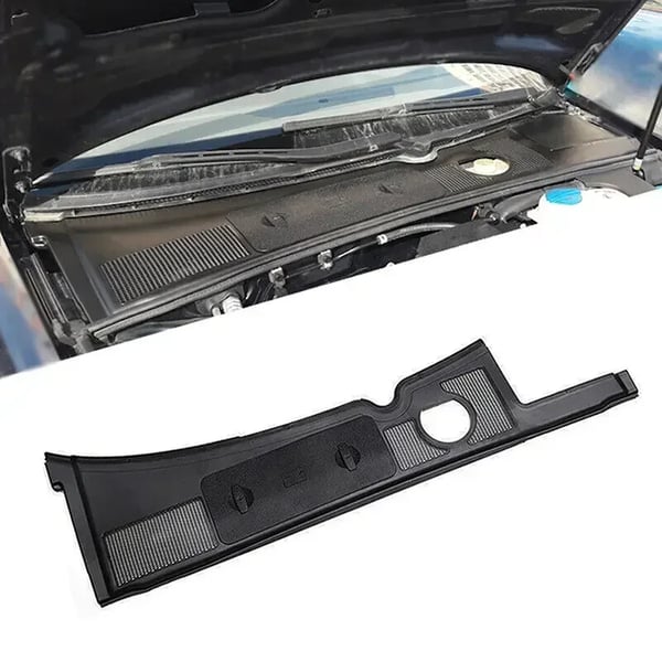 Sort batterikasse dækplade, passer til Audi A4 B6/B7, holdbart plastmateriale,som vist