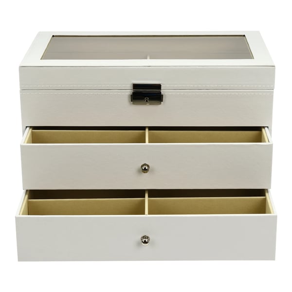 Solsikker Organizer, 18 Pladser, Holdbar Opbevaringskasse,HVID