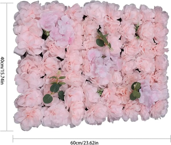 Blomster Vægpaneler, Realistisk Blomsterdesign, Indendørs og Udendørs Dekoration,Pink