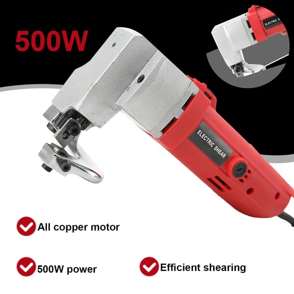 Elektriske Saks, 500W Motor, Ergonomisk Design, Metal Skæreevne
