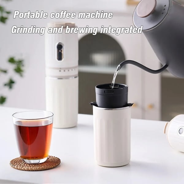 Kaffemaskine, Bærbar Design, Høj Kapacitet,HVID
