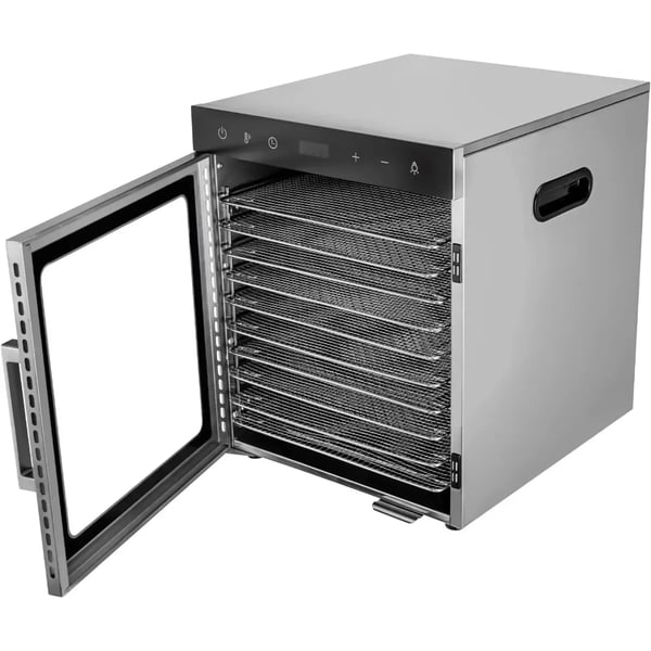 Avfuktare, 10 Brickor, Justerbar Temperatur,Silver