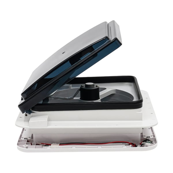RV Ventilationsvifte, 12V Strøm, 10 Blade Design,HVID