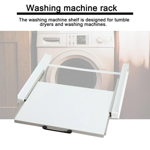 Vaskemaskine Rack, Justerbart Design, Skydereol, Holdbart Metal