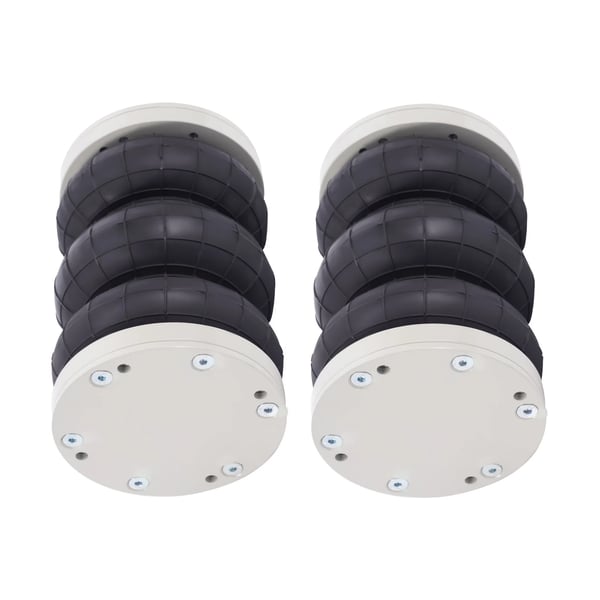 Luftaffjedringskit, maksimal belastning 5280 kg, designhøjde 220 mm, slaglængde 155 mm, nem boltmontage