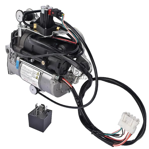 Luftaffjedringskompressor Pumpe, Vare Længde 39 cm, Vare Bredde 29 cm, Vare Højde 15,5 cm, Vare Vægt 5,85 kg, OEM Dele Numre LR006201