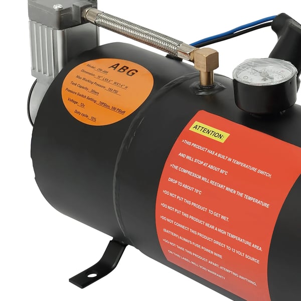 Junahälytinsetti, 150 PSI Maksimipaine, 3L Säiliö, Helppo Asennus