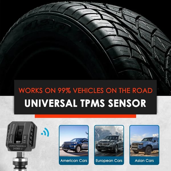 TPMS Sensor, 315MHz/433MHz Kompatibilitet, Høj Præcisionsydelse,4 stk Metal