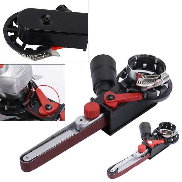 Vinkelsliber Adapter, Holdbar Konstruktion, Nem at Bruge,sort