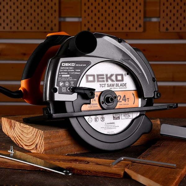 Cirkelsav, 1500W effekt, 4800 omdr./min hastighed, 185mm klinge diameter,DKPCCSD150C1