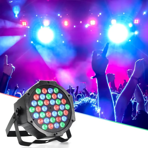 Par Lys, 36 RGB LED'er, 7 Belysningsindstillinger,2stk