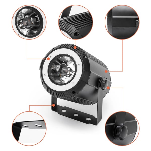 Scene Belysning, RGBW Stråleeffekt, DMX512 Kontrol,4Pcs, EU Stik