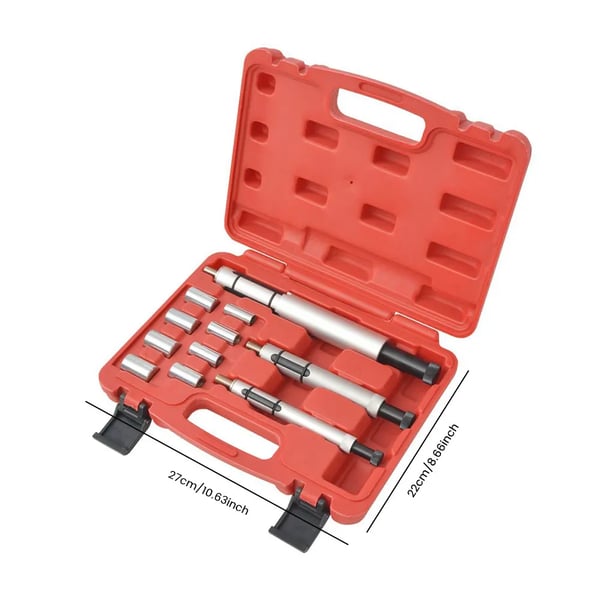 Koblingscentreringsakseljusteringsværktøjssæt, præcist stålmateriale, 8 bushings (12mm til 20mm), kompatibel med de fleste biler