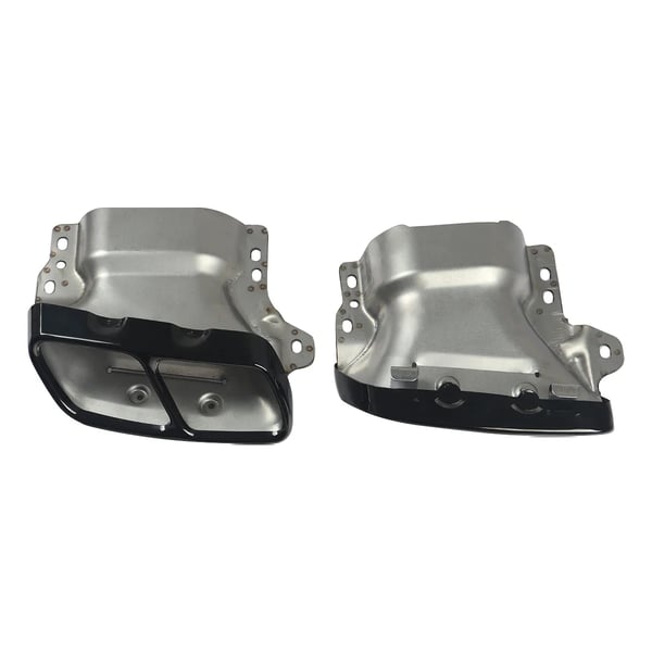 Bageste kofanger diffuser, C63 AMG stil, høj kvalitet ABS plast, bageste placering,Som vist