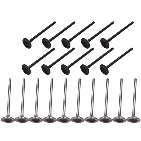 Motorindsugningsudstødningsventiler, Hoved 31mm x Stamme 6mm x Længde 104.3mm, Hoved 27mm x Stamme 6mm x Længde 103.3mm
