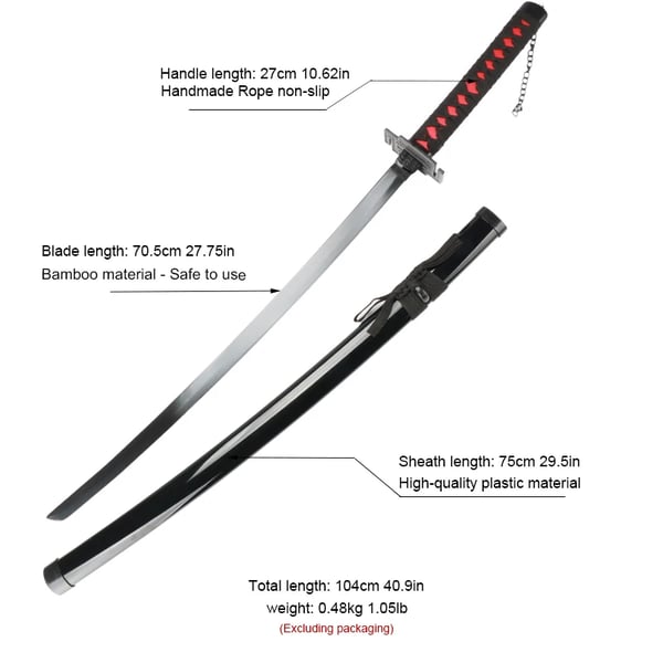 Katanas, Perfekt Replica, Letvægtsdesign,BLEACH 02