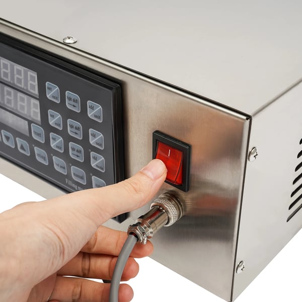 Væskefyldningsmaskine, Manuel og Automatisk Kontrol, Holdbart Rustfrit Stål,Sølv, M