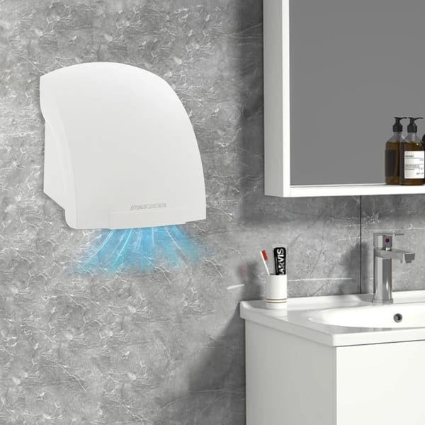 Hårtork, Hög Effektivitet, Kompakt Design,VIT