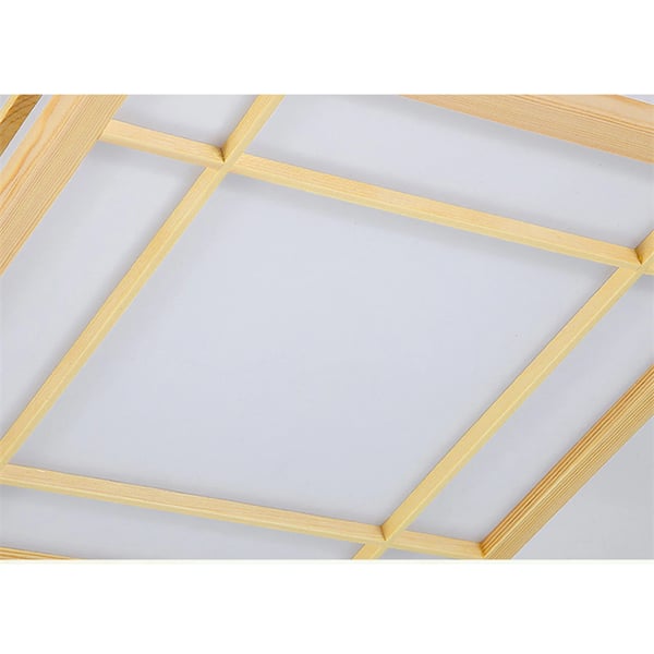 Loftlampe, LED-teknologi, fyrretræ og PVC, varmt lys, nem installation, elegant design