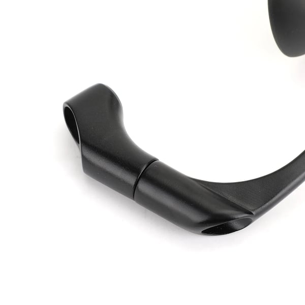 Bakspejle, retro L-bar design, højimpact ABS, justerbar vinkel, passer til de fleste motorcykler