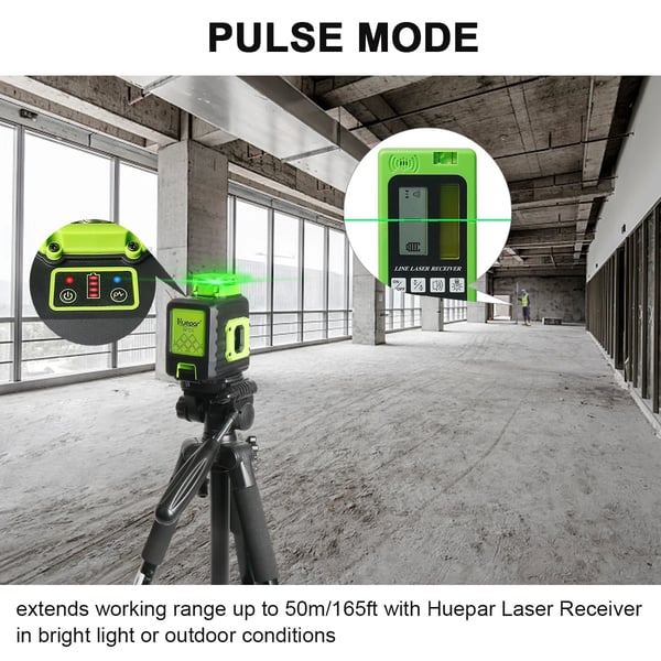 Laser Niveau, 360° Vandret Linje, Dobbelt Lodret Linjer, Selv-Niveauerende,Flere linjer