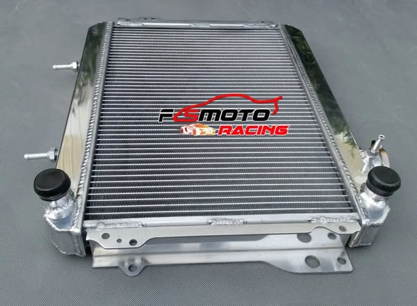 Radiator, Aluminium, Kerne Størrelse 324mm x 488mm x 40mm, Samlet Størrelse 416mm x 567mm x 60mm, Indgang/Udgang 32mm / 32mm, 2 RÆKKE